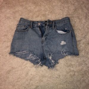 real denim shorts